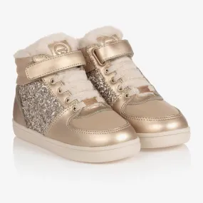 Teen Girls Gold Trainers