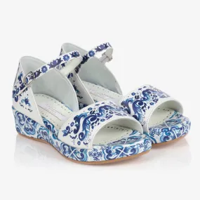 Majolica Wedges for Teen Girls