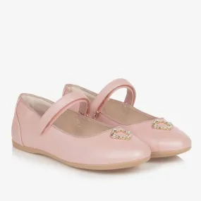 Teen Girls Pink Faux Leather Pumps