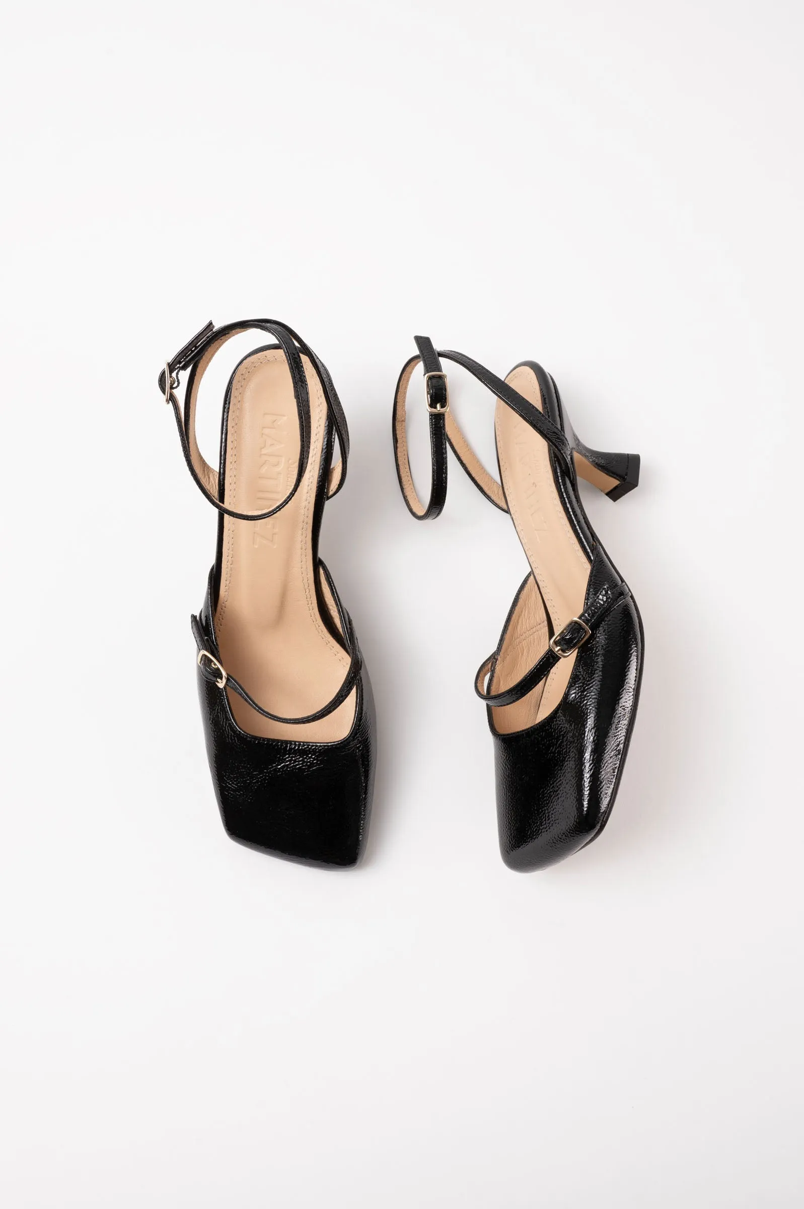 TERESA -  Black Patent Leather Pumps