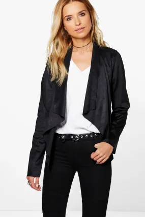 Teresa Suedette Waterfall Jacket