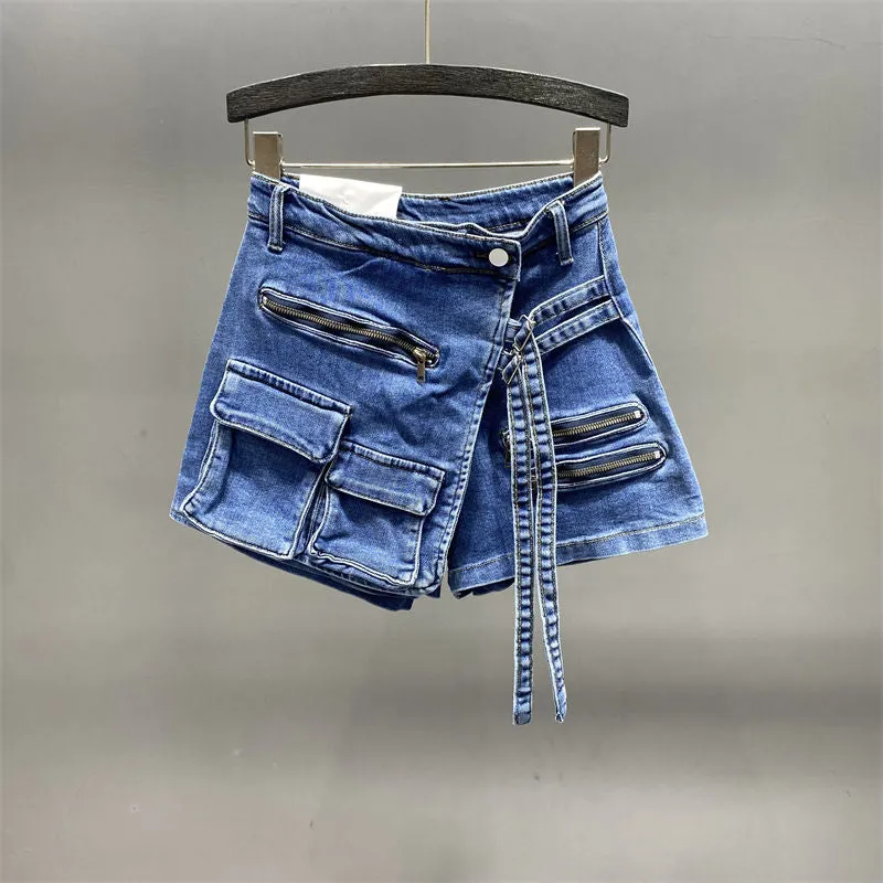 Denim Mini Skort for Women - Shop Now