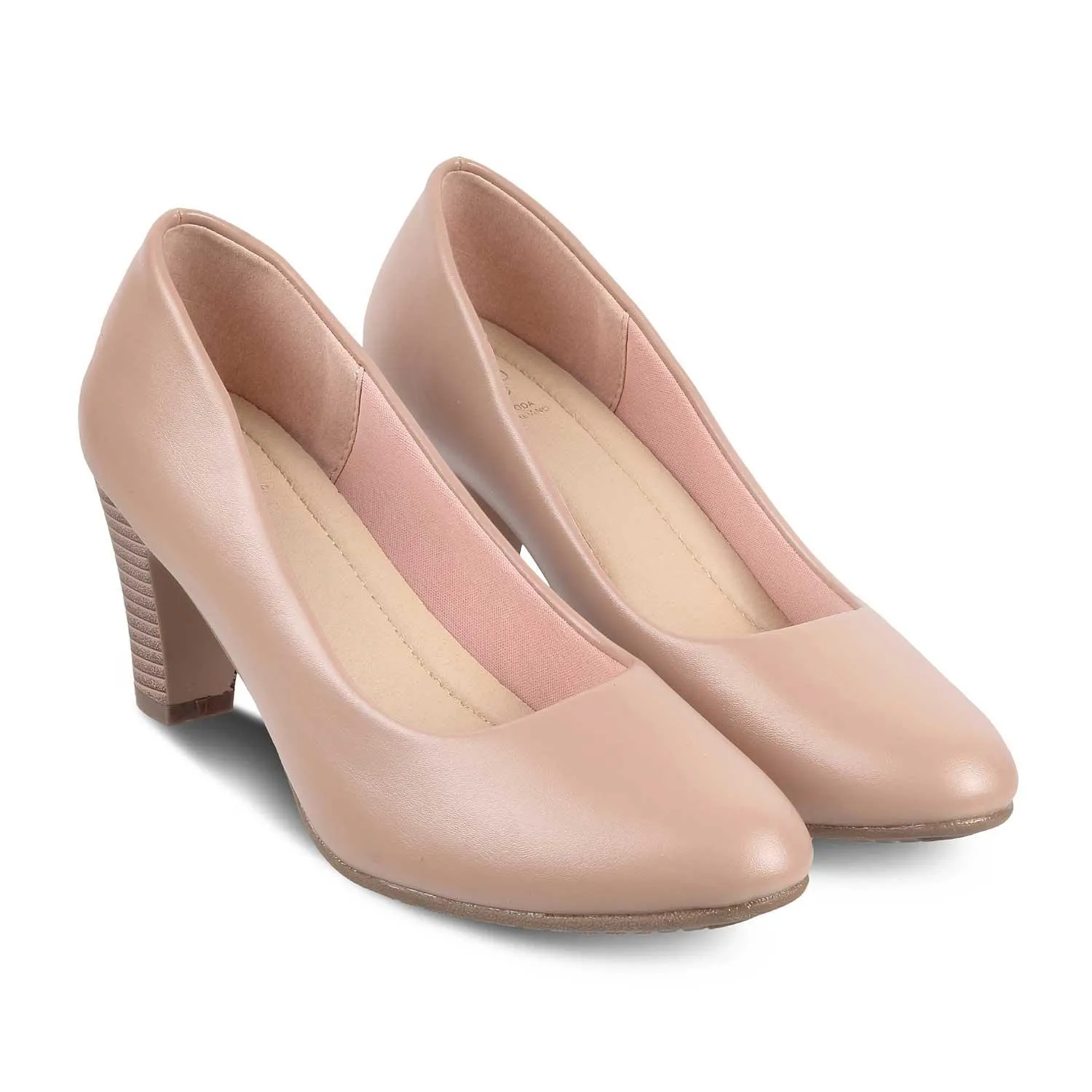 The Bignani-2 Pink Women's Dress Heel Pumps Tresmode