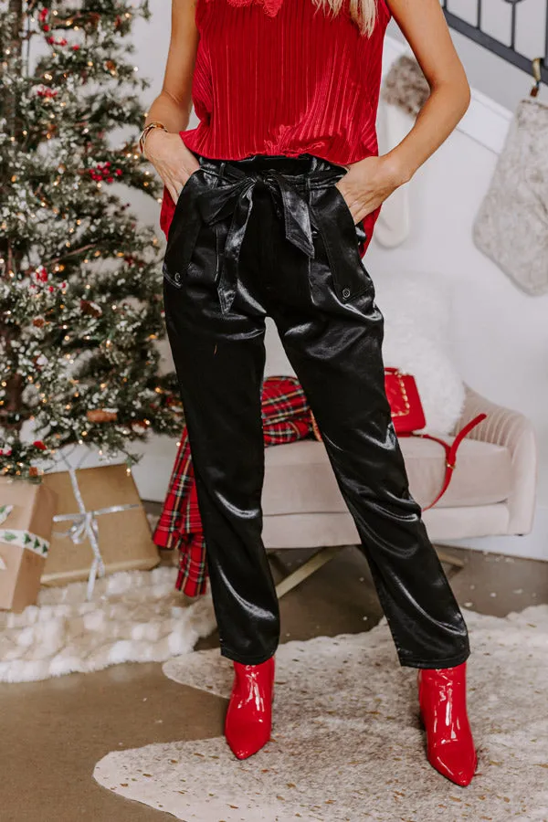 The Dash High Waist Satin Trousers