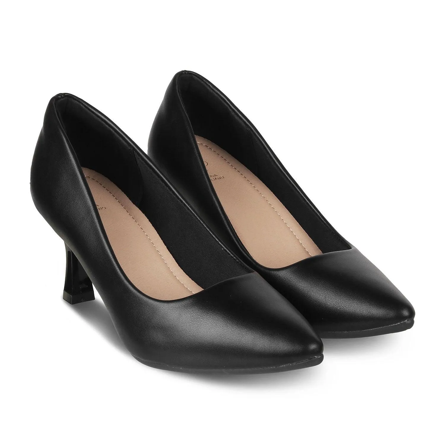 The Latini Black Women's Pump Heels Tresmode