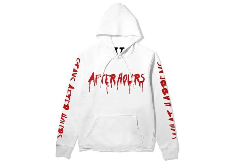 The Weeknd x Vlone What Happens After Hours Pullover Hood White