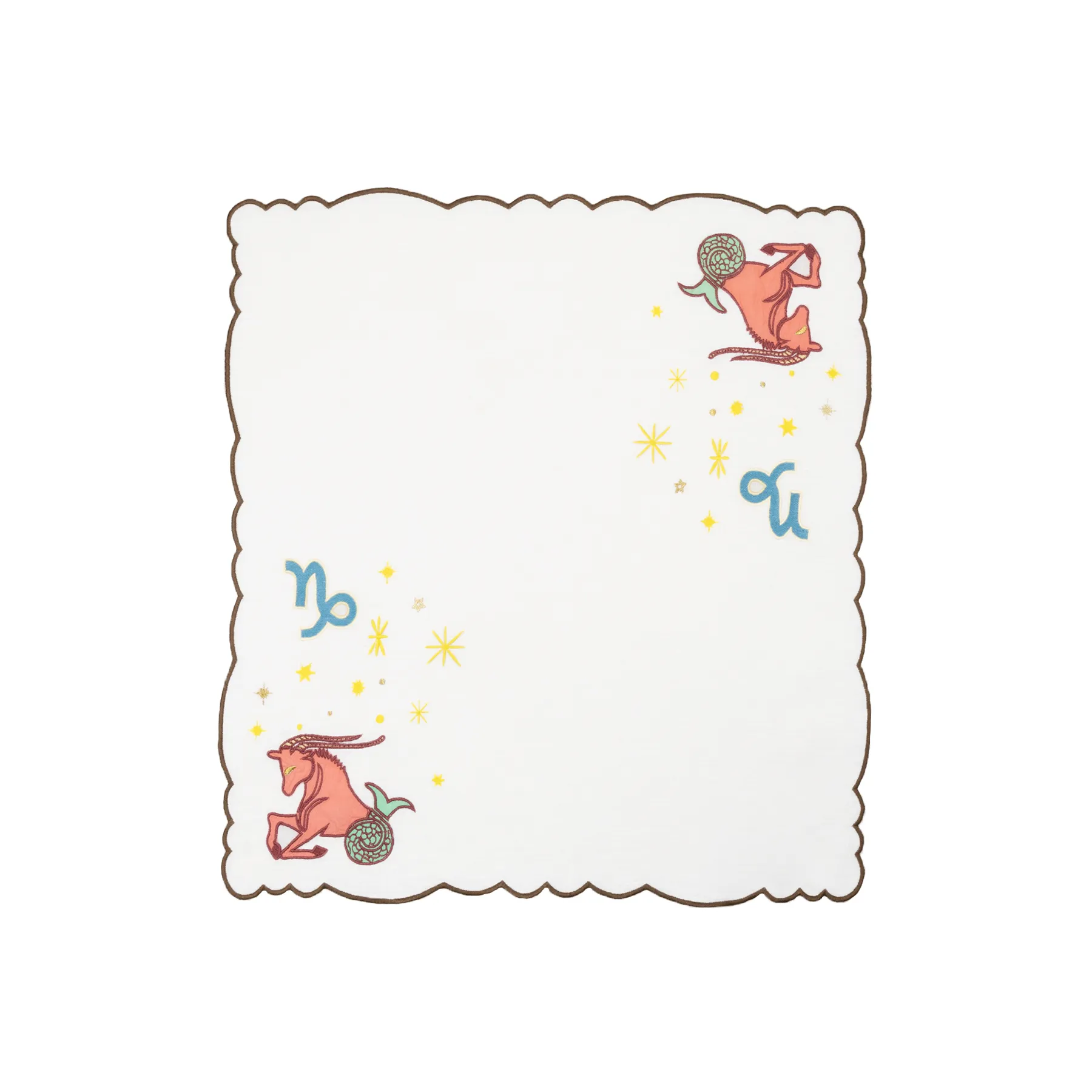 The Zodiac Napkin, Set of 12 - Roots / Linen