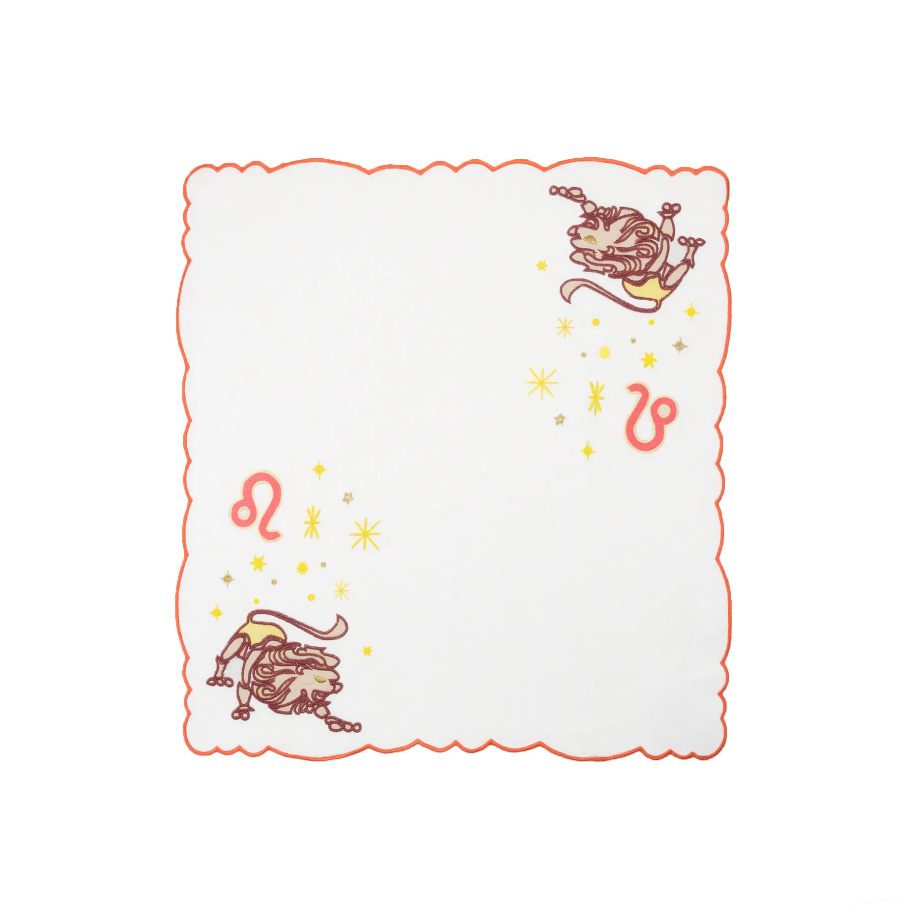 The Zodiac Napkin, Set of 12 - Roots / Linen