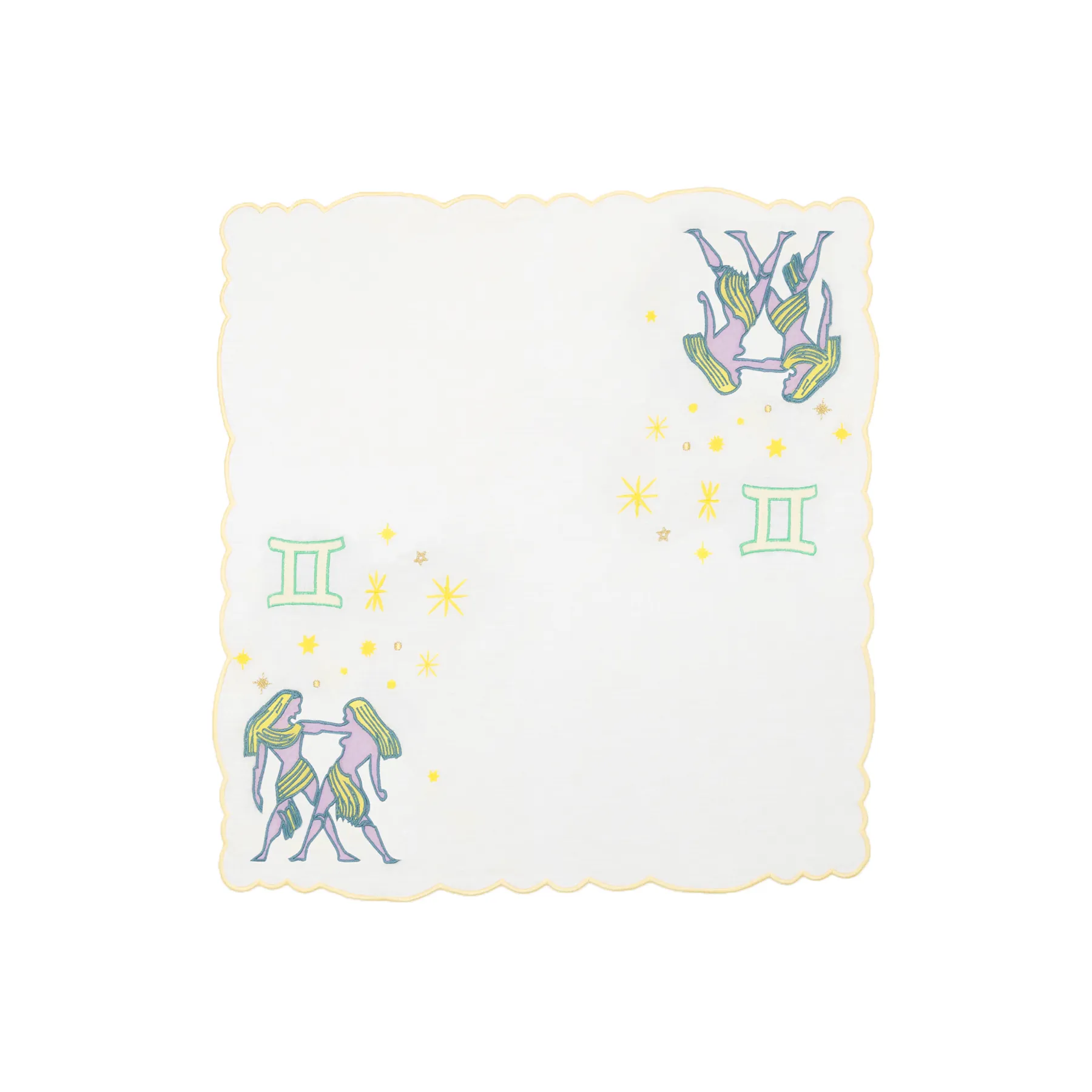 The Zodiac Napkin, Set of 12 - Roots / Linen