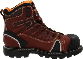 Thorogood Men's Composite Safety Toe Work Boot - Brown, Round Cap, 6 GenFlex2 Series