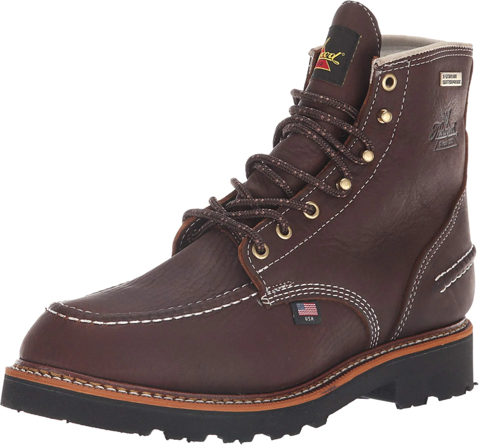 Thorogood Men's Waterproof Work Boot - Flyway Briar Pitstop Moc Toe - 1957 Series