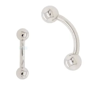 00 Gauge Titanium Curved Barbell