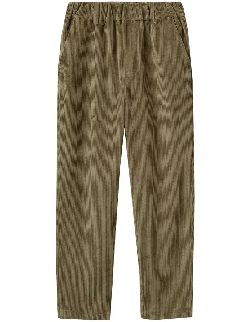 Toast Gabi Organic Cord Pull on Trousers Dark Pear