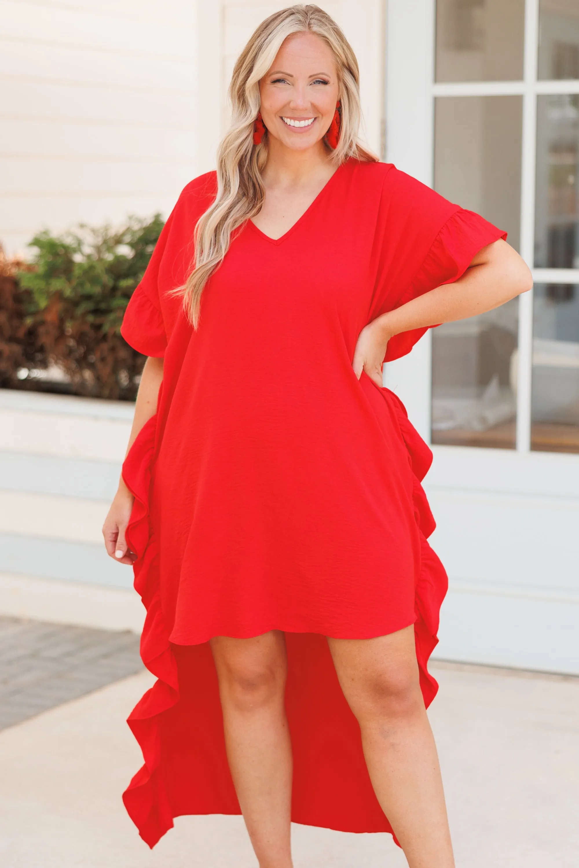 Tomato Red Fearless Dress