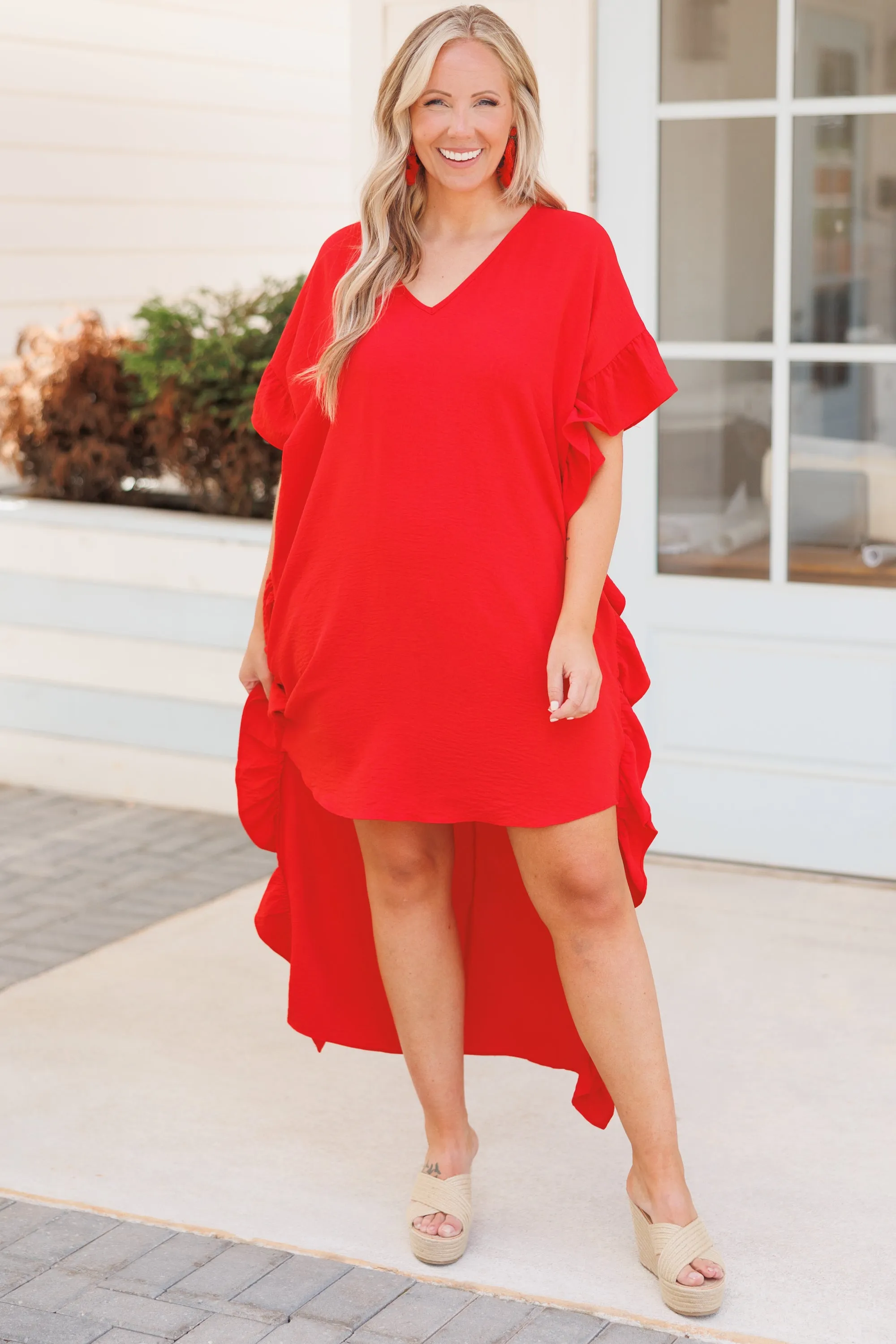 Tomato Red Fearless Dress