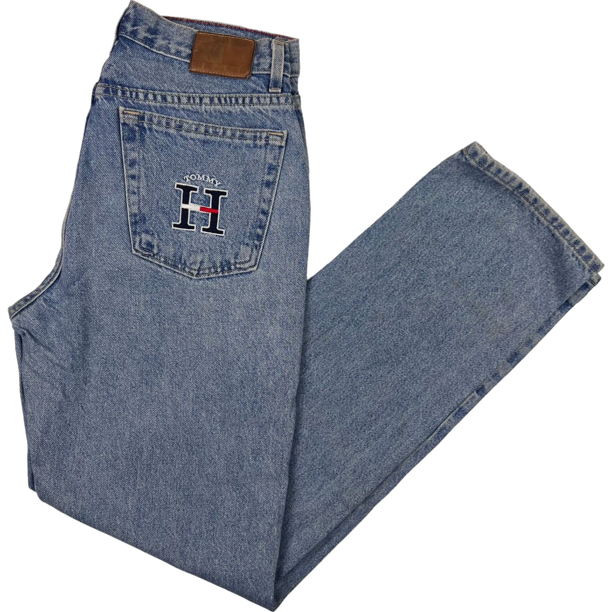 Tommy Hilfiger Embroidered Logo Jeans Blue