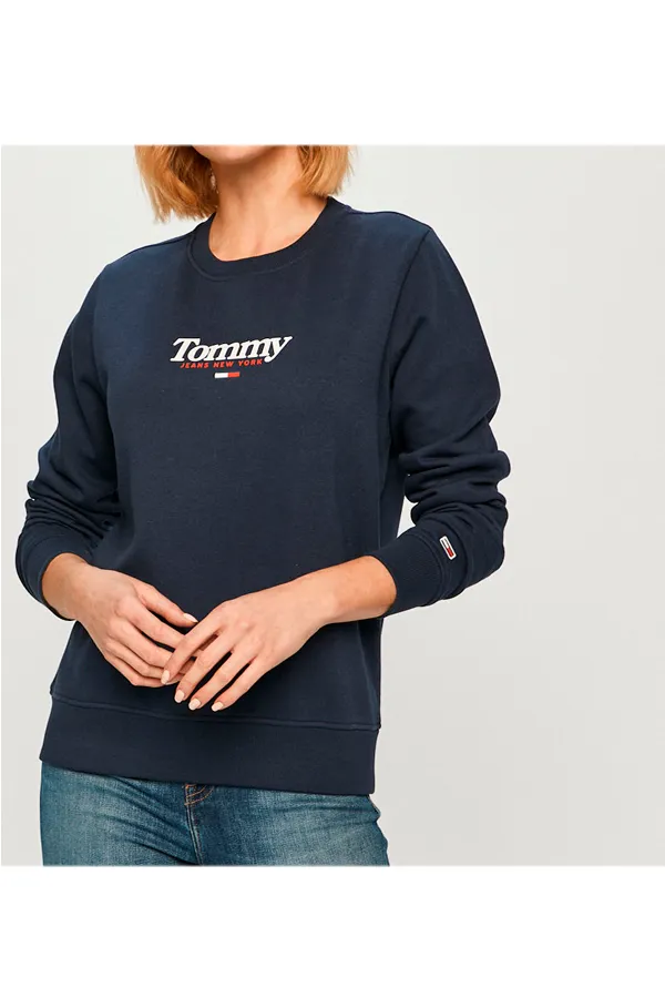 Tommy Hilfiger Women TJW Crew Sweatshirt Navy