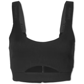 Tommy Jeans Black Ribbed Bralette Top.