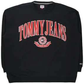 Tommy Jeans Black Varsity Crew Sweatshirt