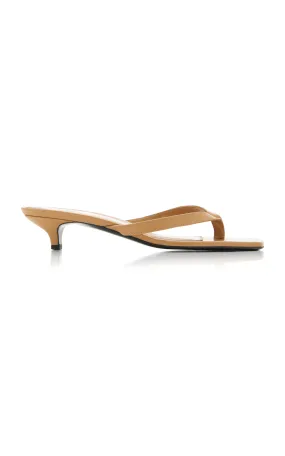 Toteme The Flip-Flop Leather Heels