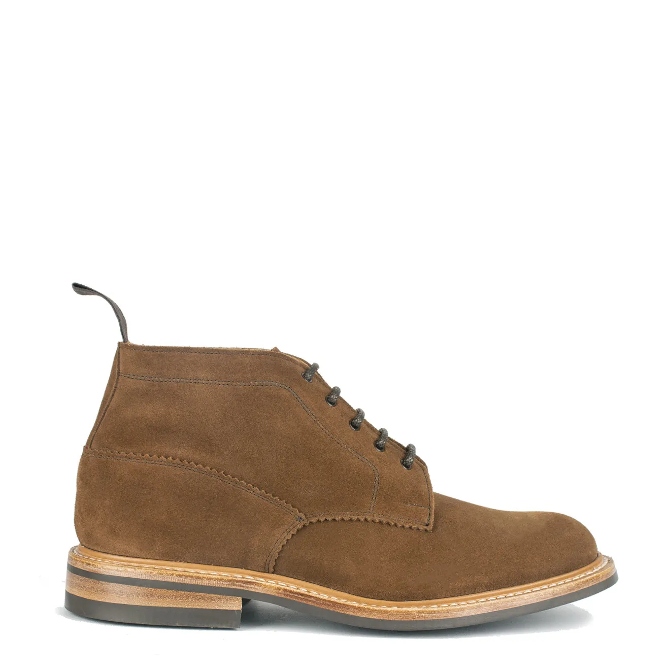 Trickers Evedon Chukka Boot Snuff - Premium Trickers Evedon Chukka Boot in Snuff Suede