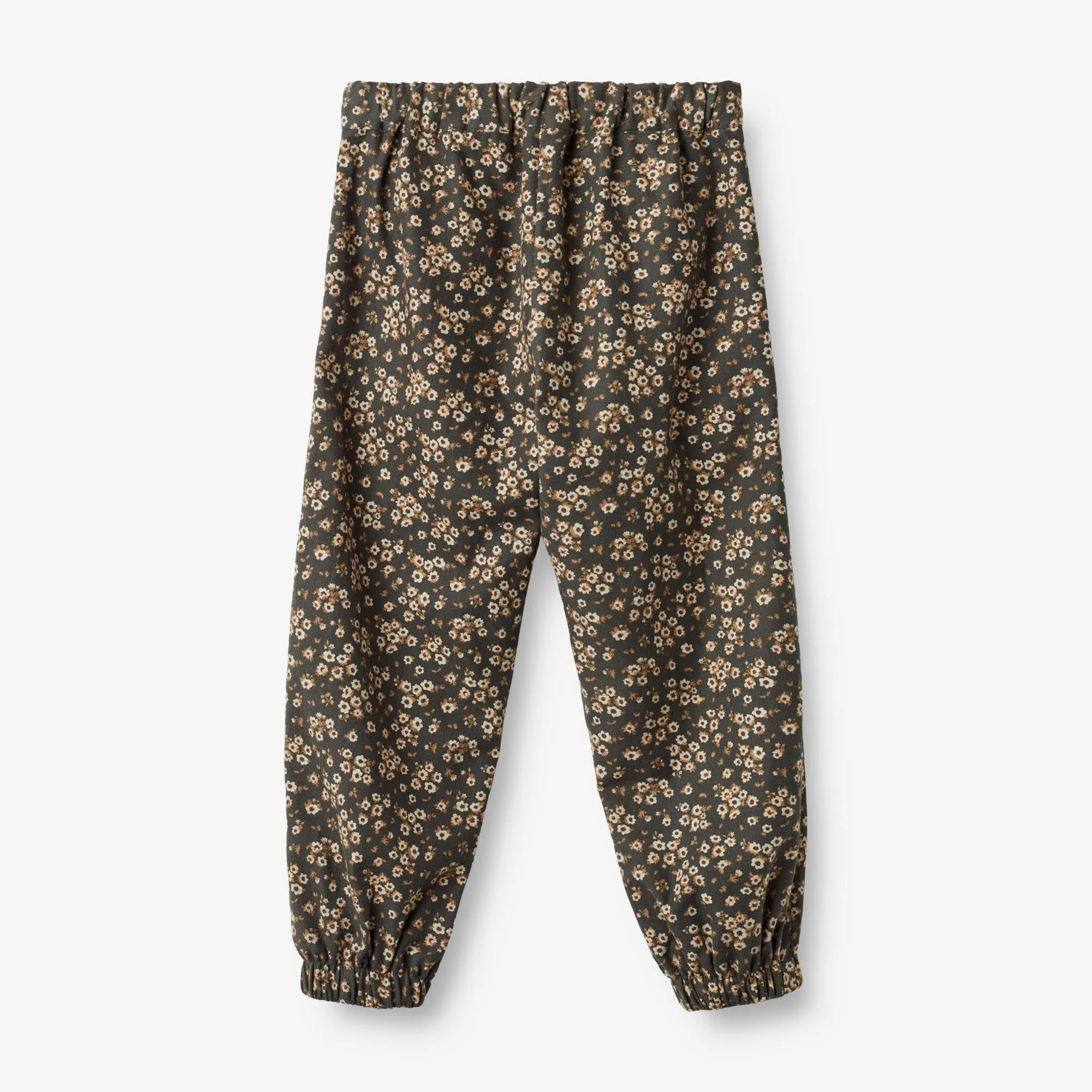 Trousers Shilla - black coal flowers