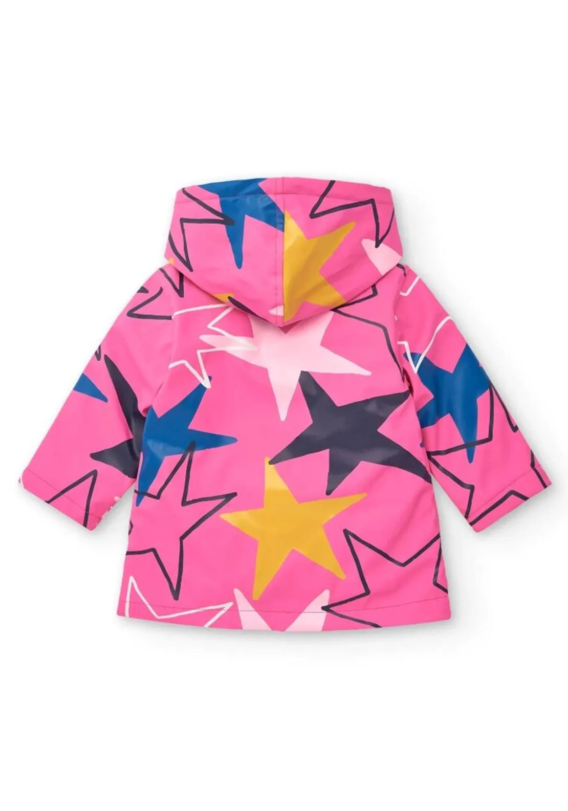 Tuc Tuc Girl Amazing Star Waterproof Rain Jacket, Pink