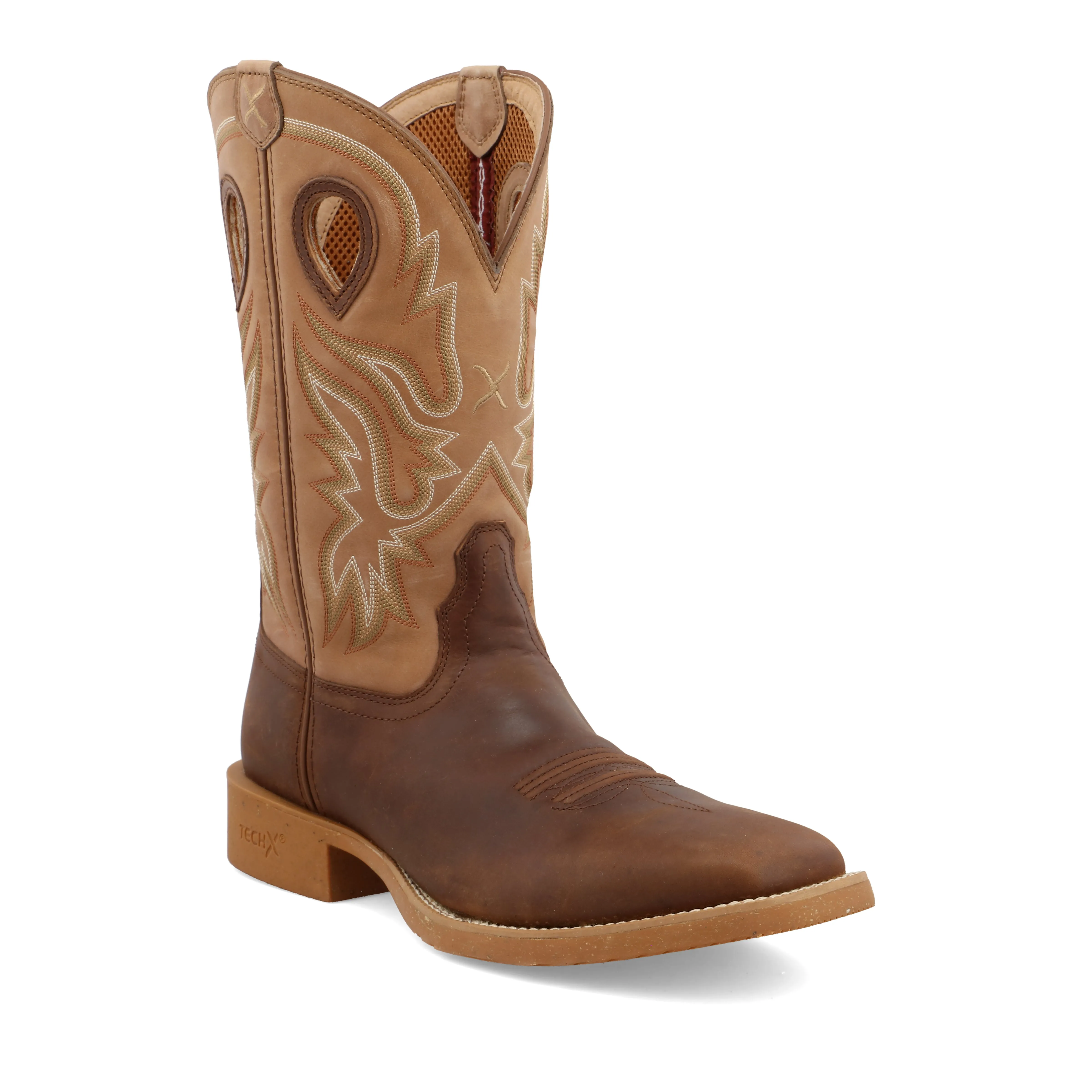 Twisted X Men's 12 Hazel Sand Wide Square Toe Tech X Boot.