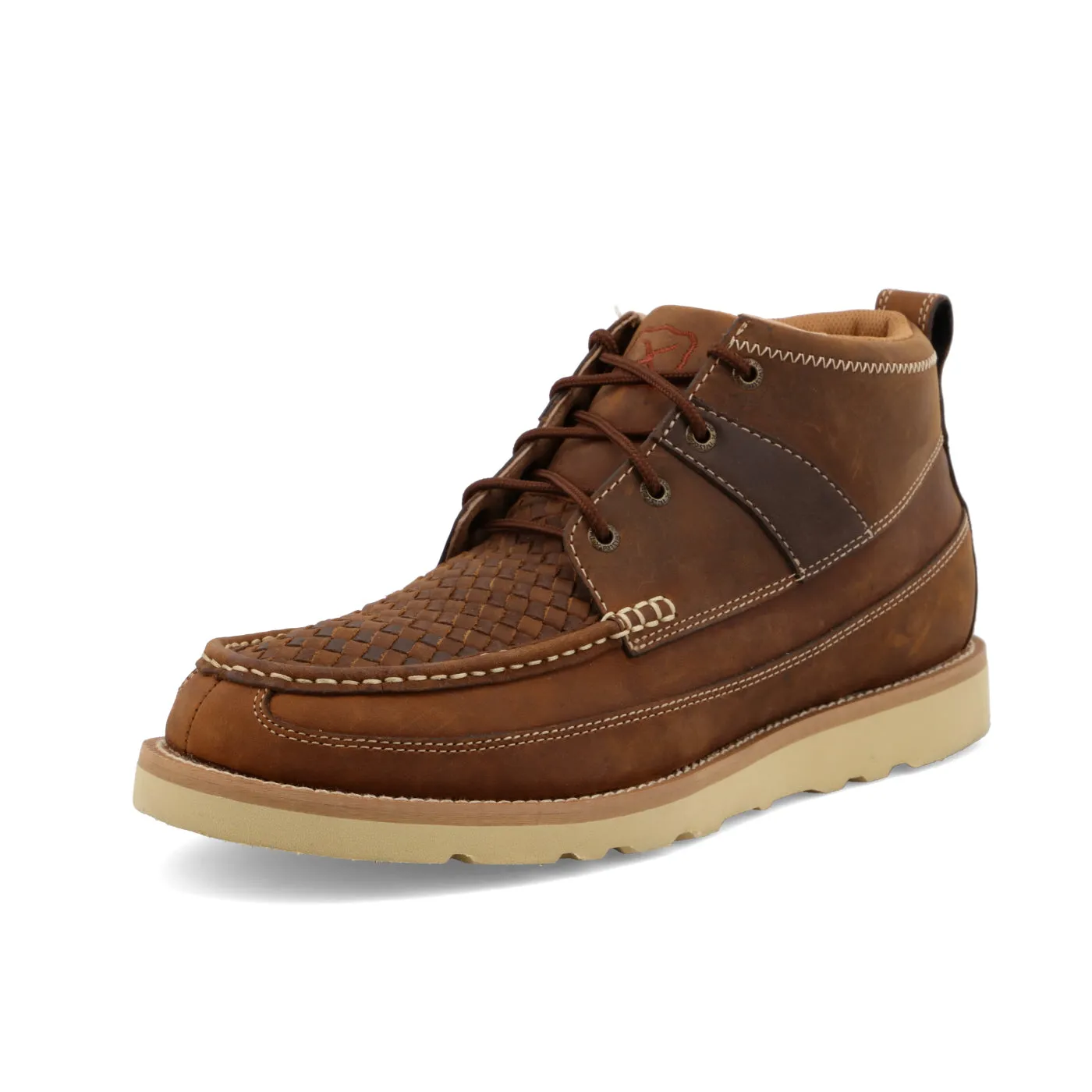 Twisted X Men's Casual Woven Saddle Boots with Wedge Sole