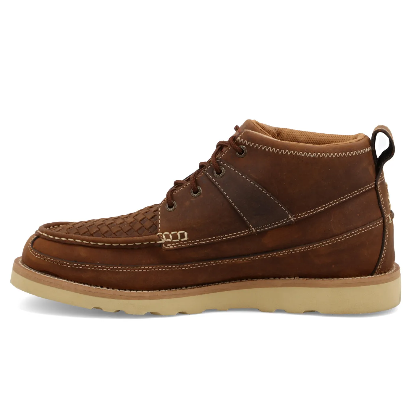 Twisted X Men's Casual Woven Saddle Boots with Wedge Sole