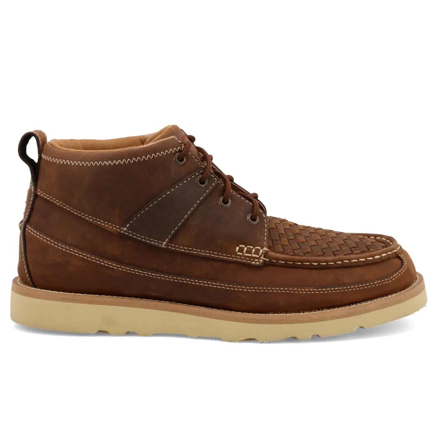 Twisted X Men's Casual Woven Saddle Boots with Wedge Sole