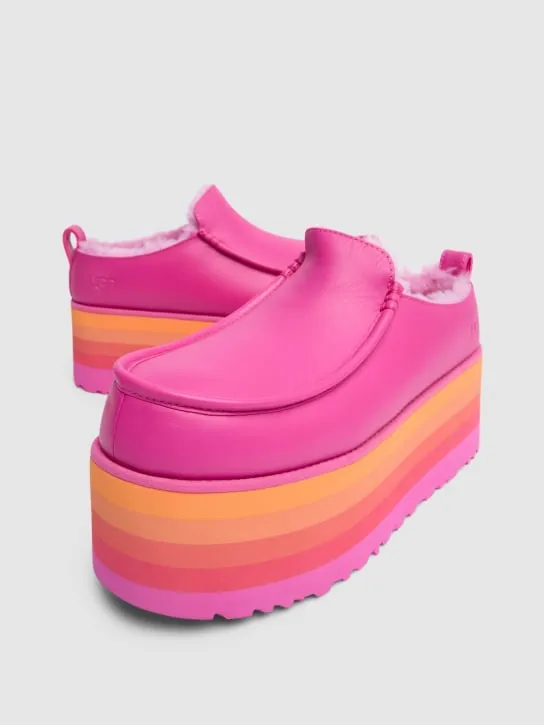 Ugg U URSeen Raspberry Multi platform wedges