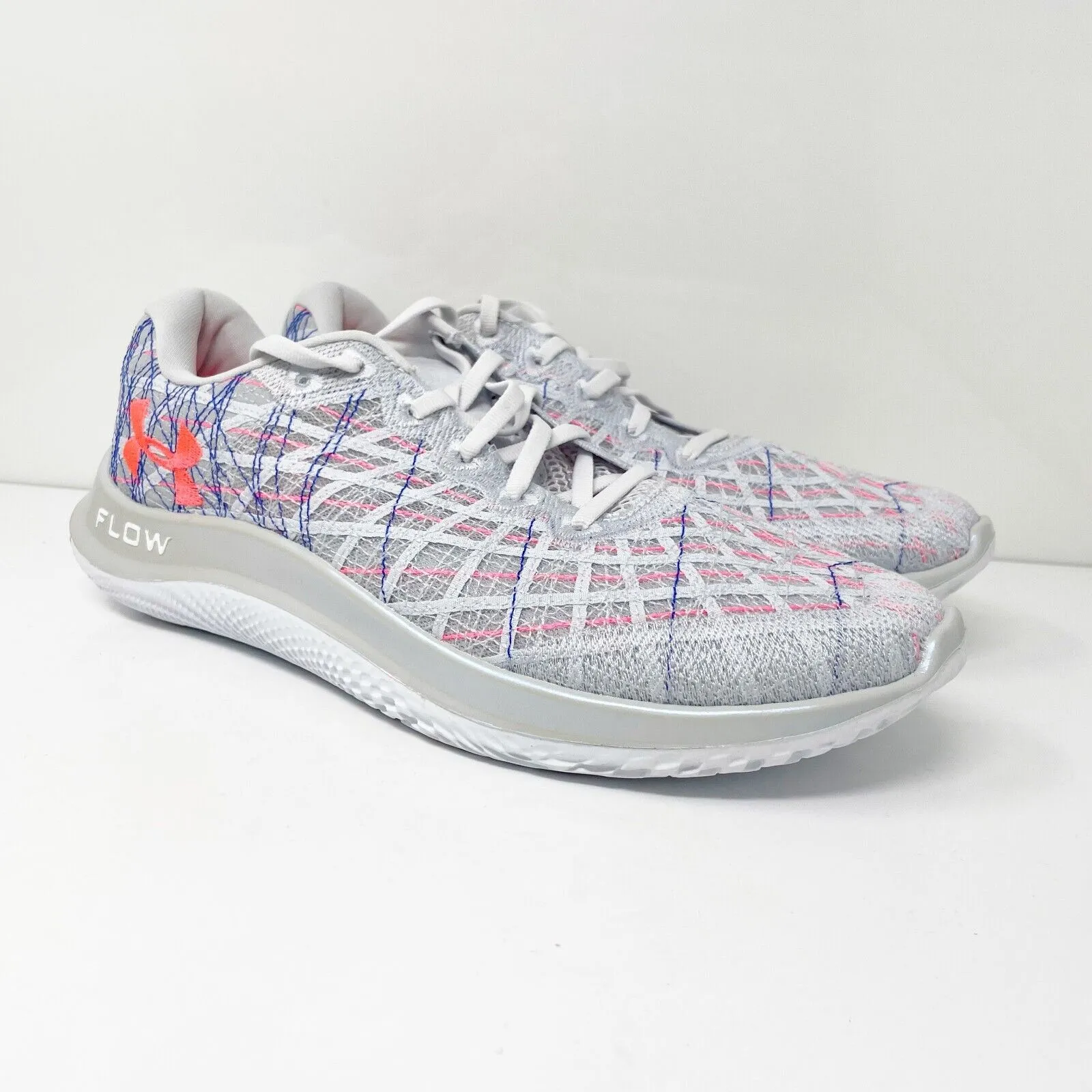 Under Armour Womens Flow Velociti Wind 3024895 Gray Running Shoes Sneakers Sz 11