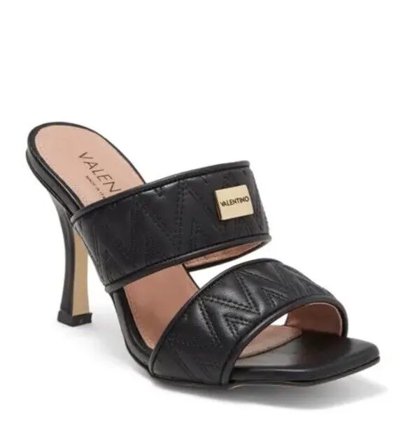 VALENTINO BY MARIO VALENTINO QUILTED LEATHER JACKIE MULES