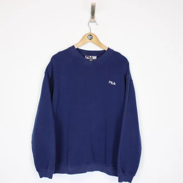 Vintage Fila Spellout Sweatshirt Large