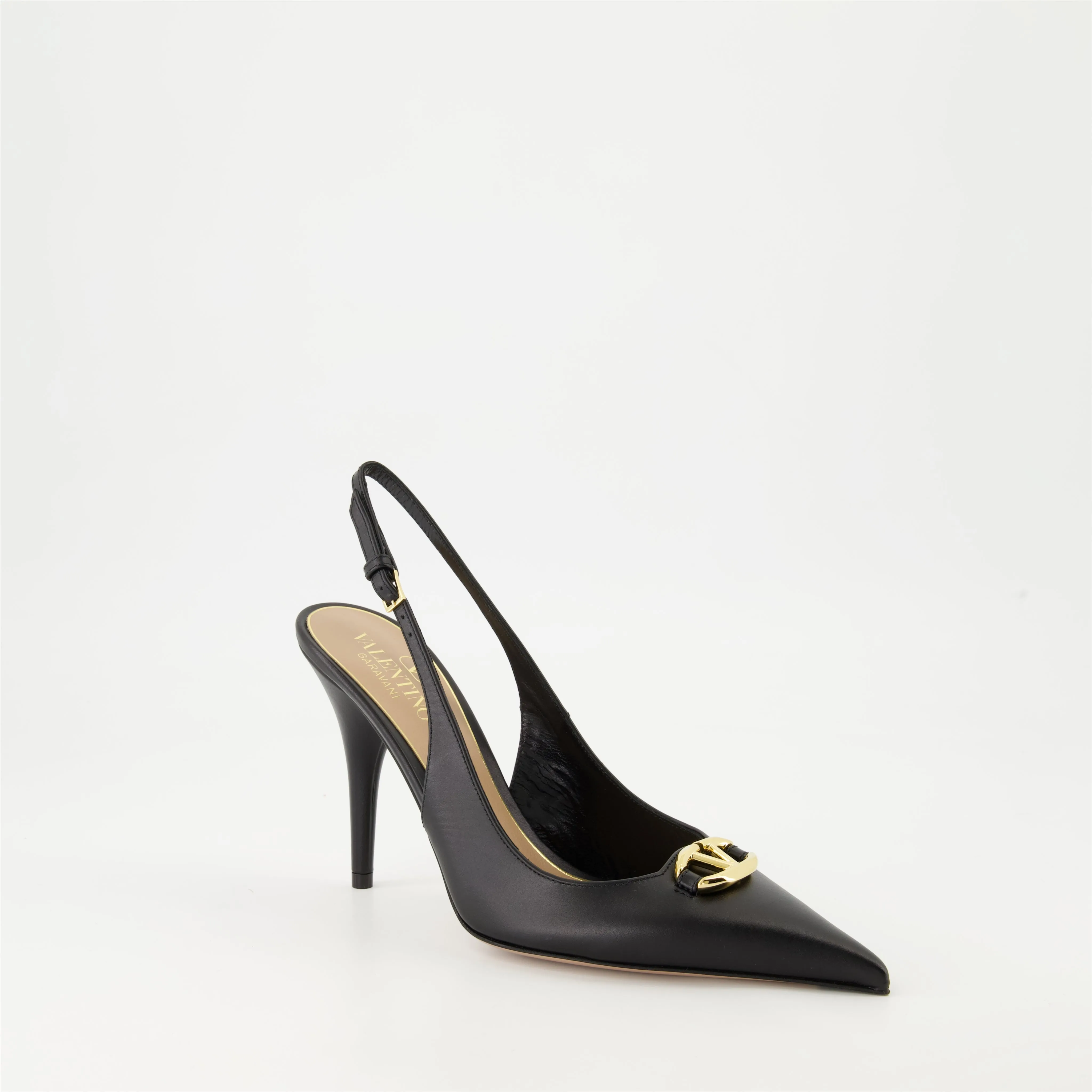 VLogo The Bold Leather Pumps