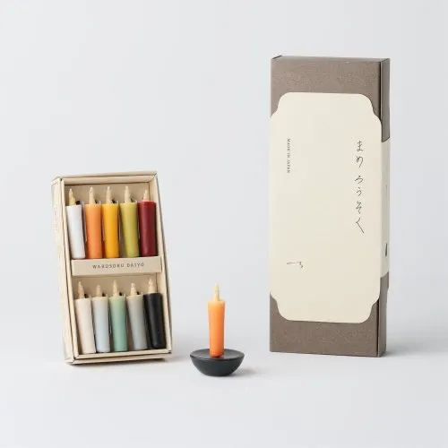 Warusoku Rice Wax Candles Gift Set