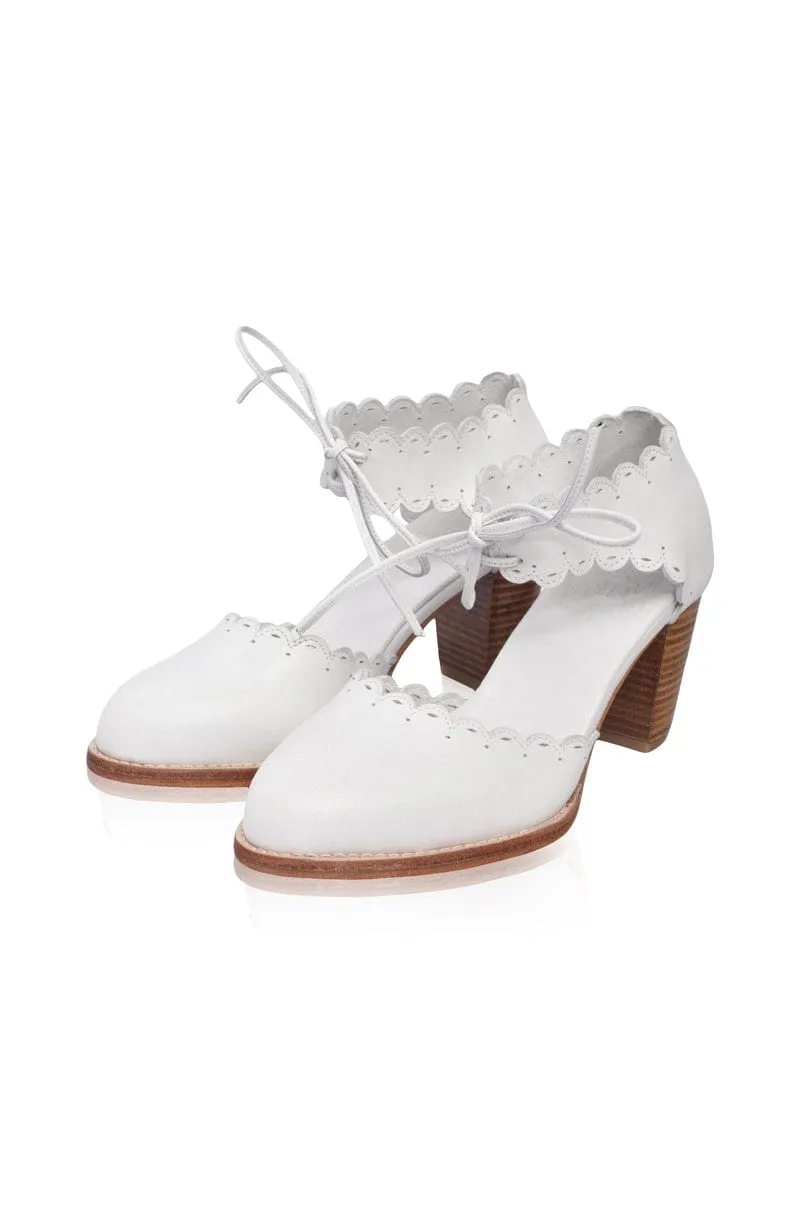 White Dance Queen Heels