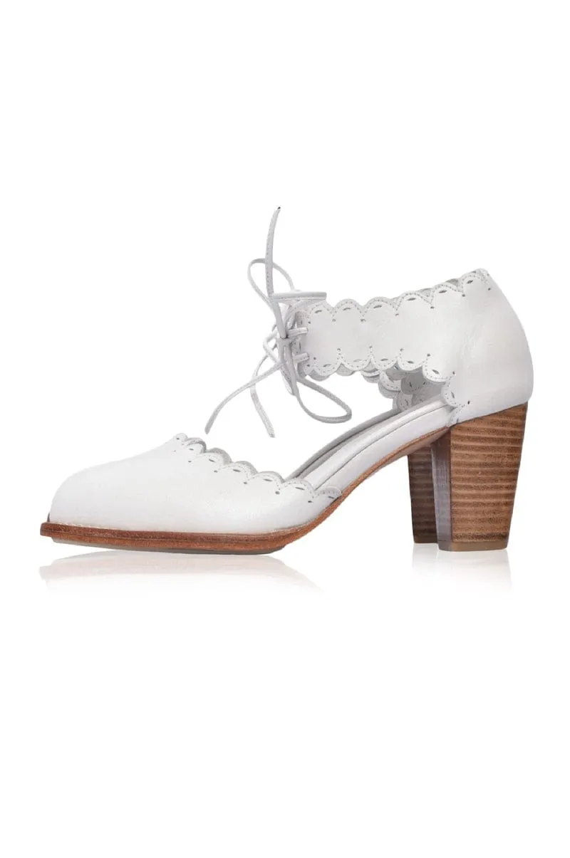 White Dance Queen Heels