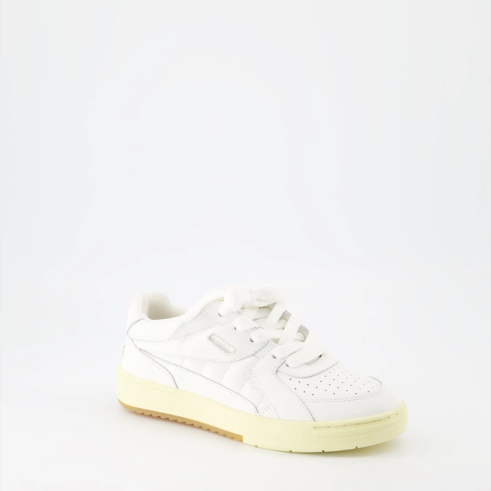 White Leather Sneakers Palm University