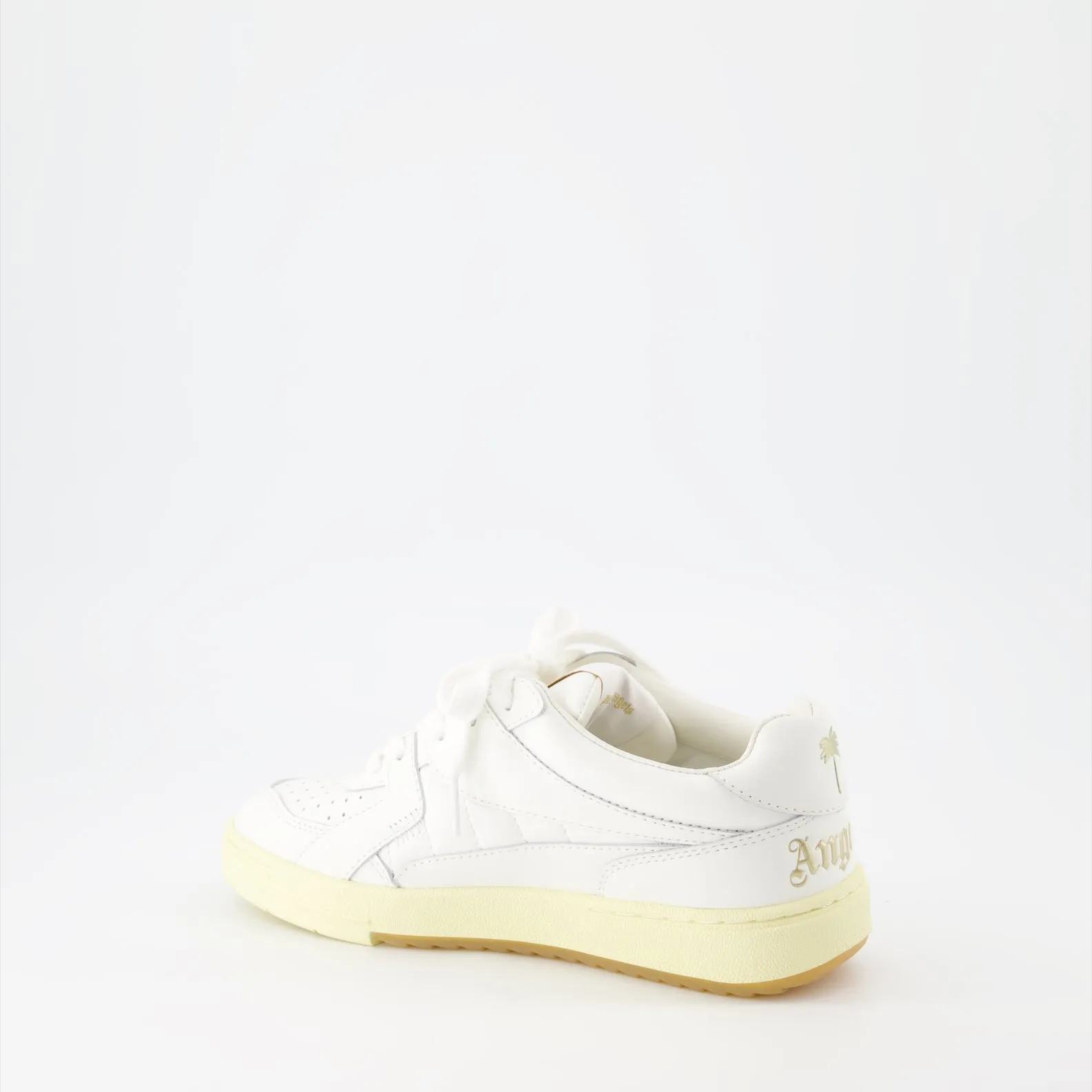 White Leather Sneakers Palm University