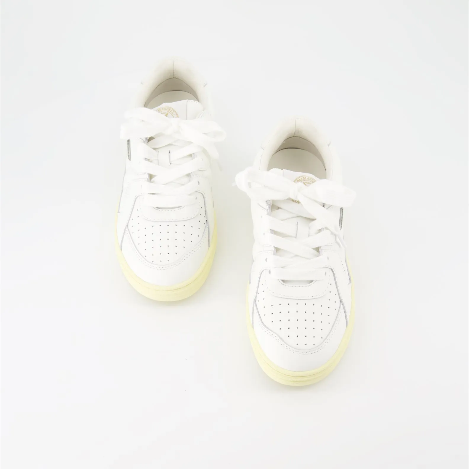 White Leather Sneakers Palm University