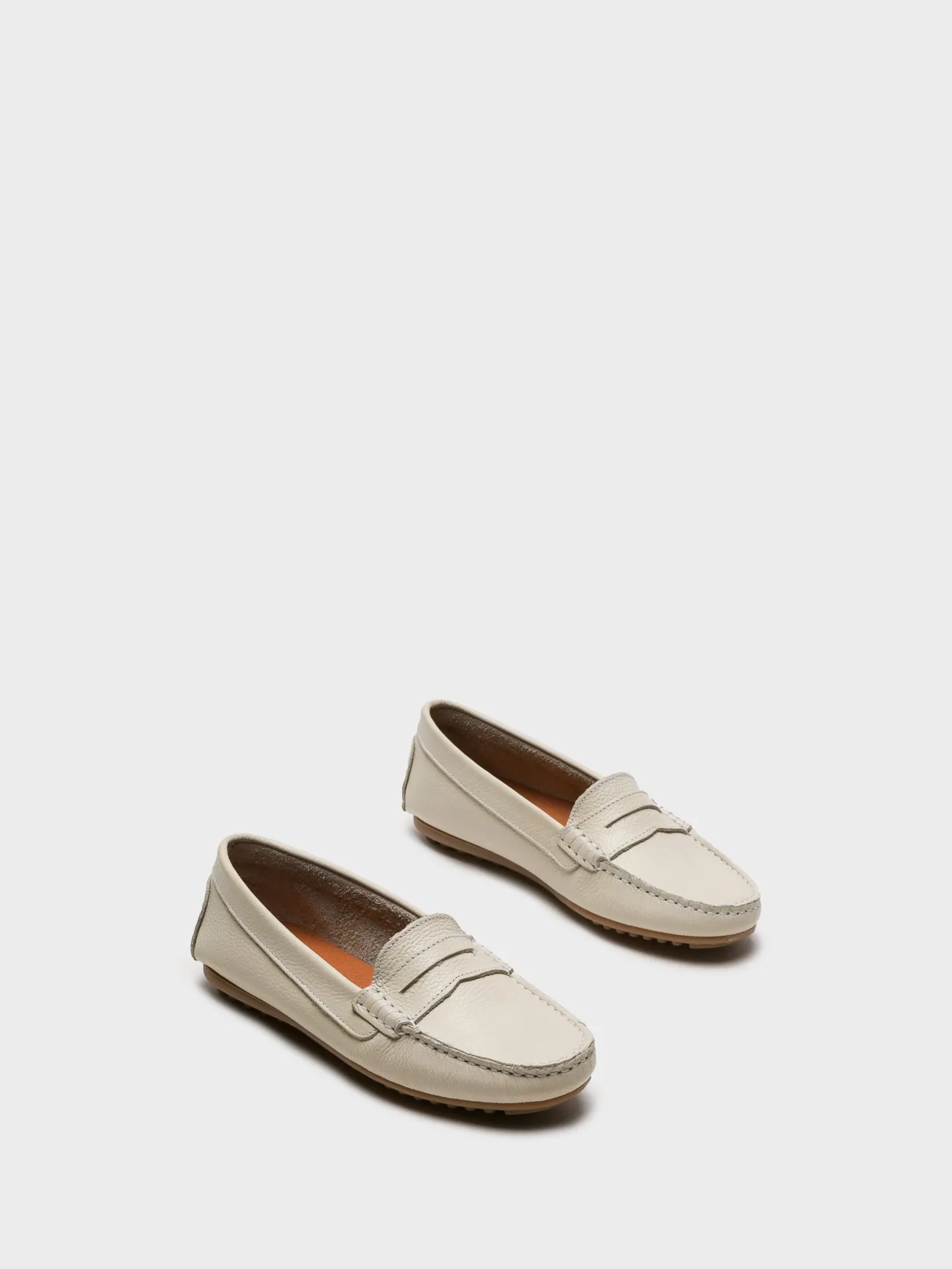 White Mocassins Shoes