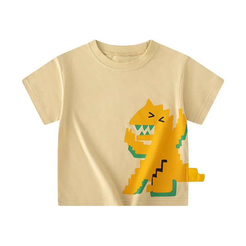 Wholesale Dinosaur Print Tops for Baby Boys - Product Code 240409271