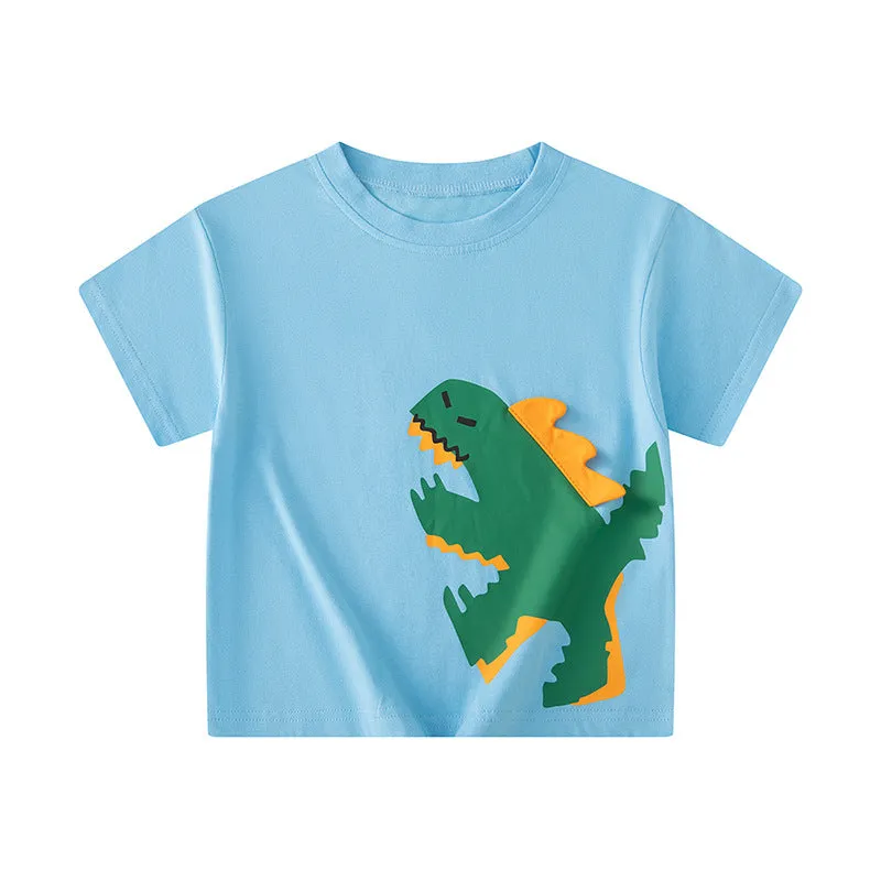 Wholesale Dinosaur Print Tops for Baby Boys - Product Code 240409271