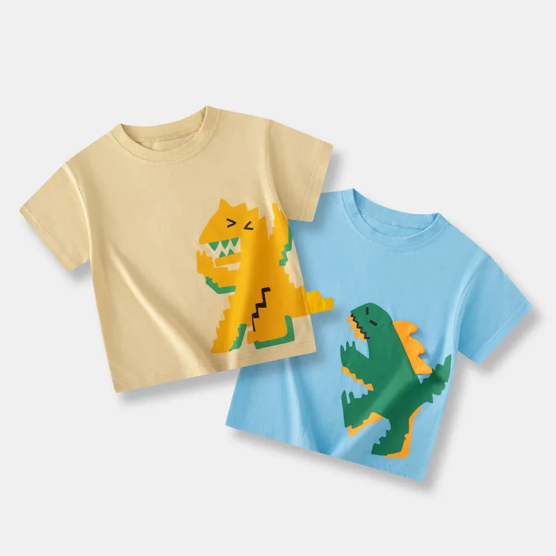 Wholesale Dinosaur Print Tops for Baby Boys - Product Code 240409271