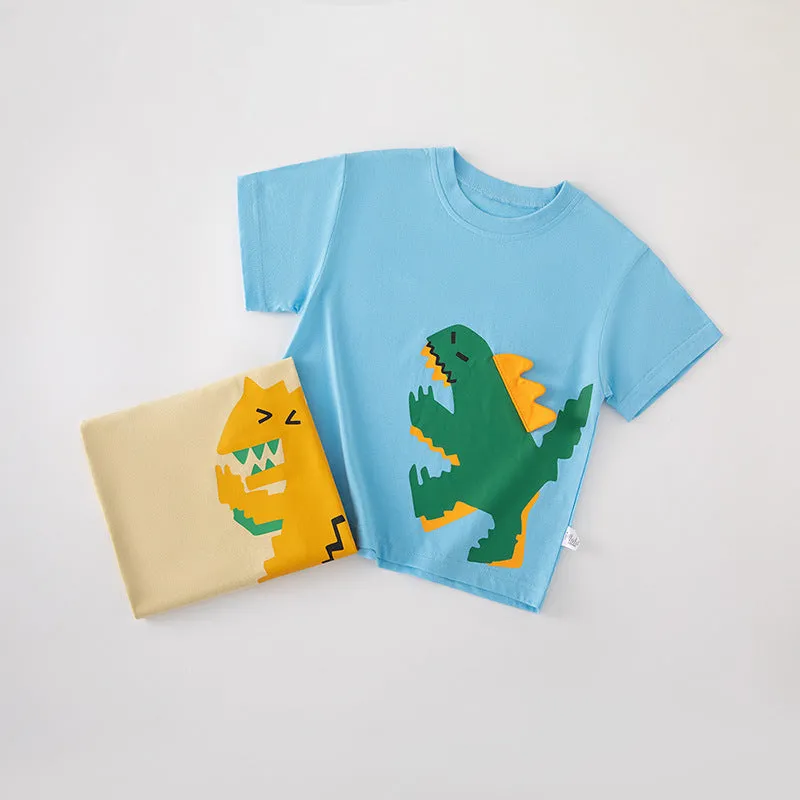 Wholesale Dinosaur Print Tops for Baby Boys - Product Code 240409271