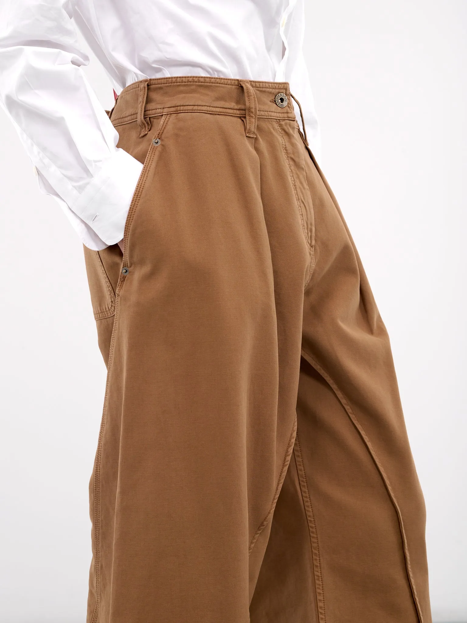 Wide Leg Trousers (TR0381-PG1587-CARAMEL)