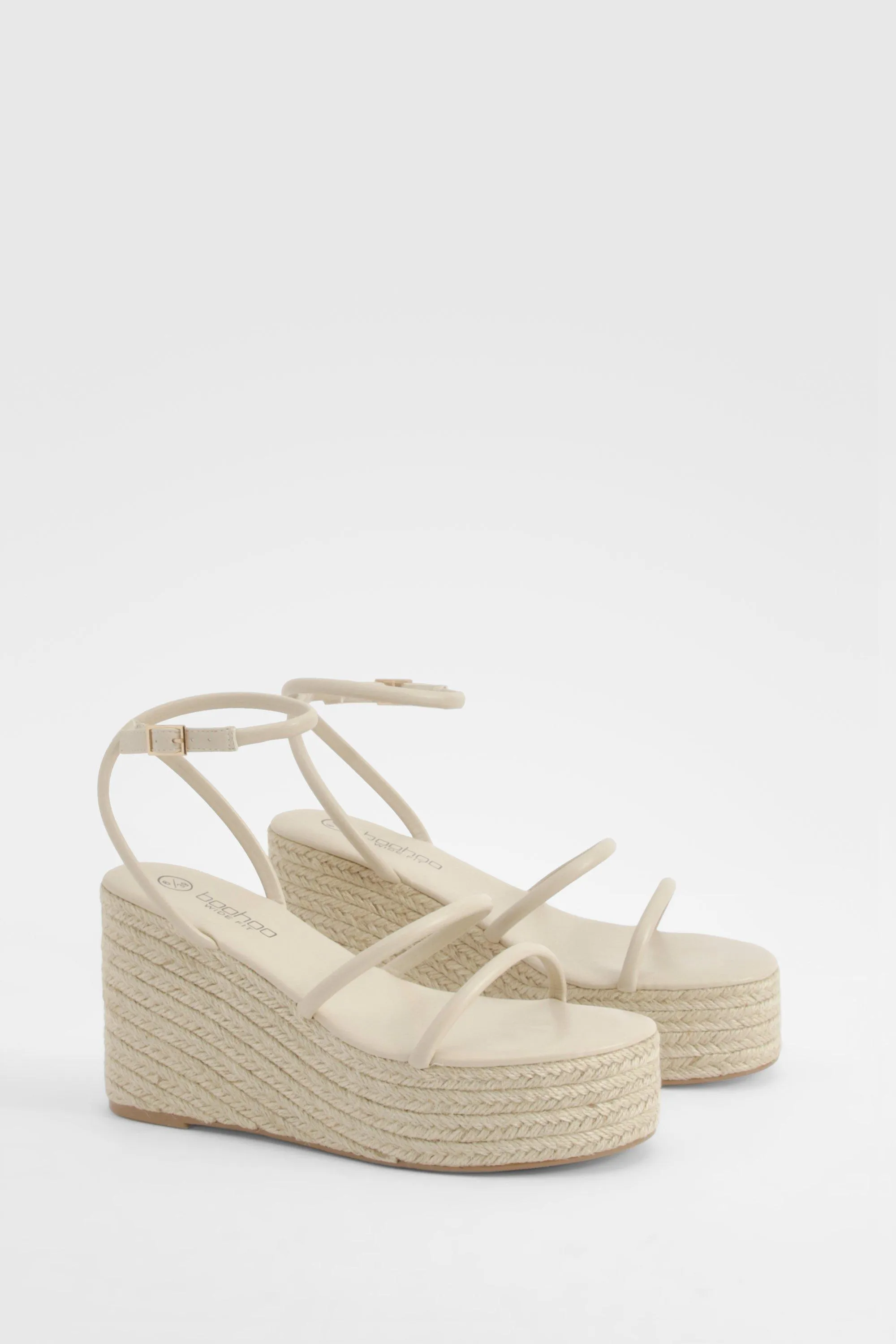 Wide Width Triple Strap Wedges