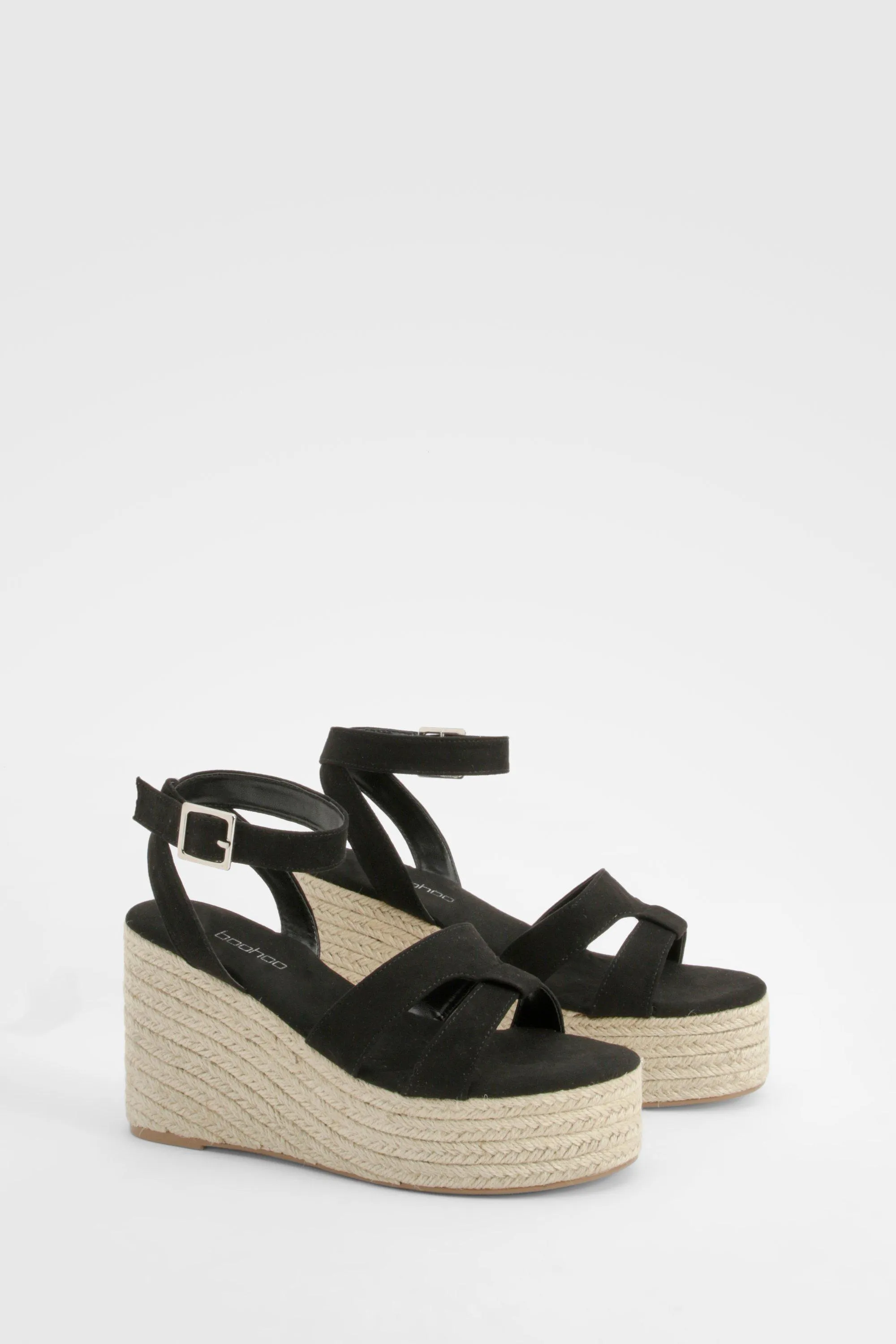 Wide Width Woven Strap Wedges